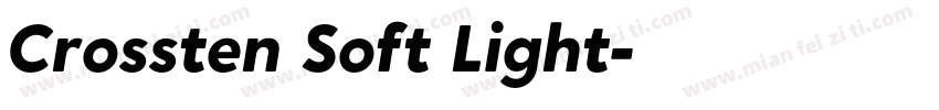 Crossten Soft Light字体转换